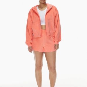 TNA Boyfriend terry cropped hoodie